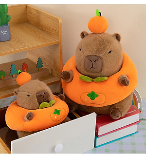 GẤU BÔNG CAPYBARA – CHUỘT LANG NƯỚC ĐỘI TRÁI CAM DỄ THƯƠNG | THÚ BÔNG SIÊU MỊN 25CM