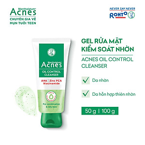 Sữa rửa mặt kiểm soát nhờn ngăn ngừa mụn dạng gel Acnes Oil Control Cleanser 100g