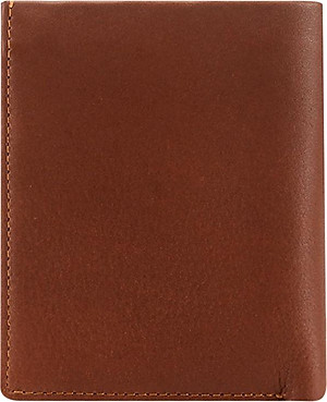 Ví Nam Kiểu Đứng Sọc Ngang Huy Hoàng HT2138 (12.5 x 10 cm) - Da Bò