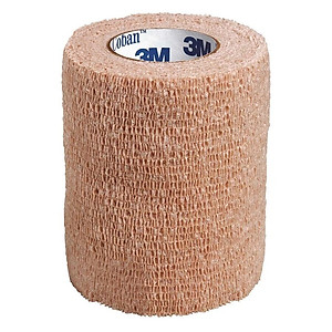 Băng thun cuộn tự dính y tế COBAN 1583, màu Tan, khổ 3inx5yds, (7,5cmx4,5cm)