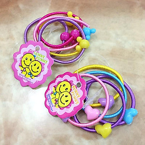 Dây Thun Cột Tóc BAND Cho Bé Nhiều Màu Sắc (Bịch 50 Sợi)