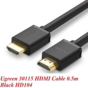 Ugreen UG30115HD104TK 0.5M 2k 4k 60hz 1.4 màu Đen Cáp tín hiệu HDMI - HÀNG CHÍNH HÃNG