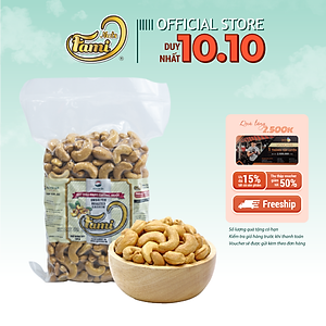 Hạt Điều Rang Không Muối Bịch CK Fami (500g)