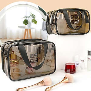 Set 3  Túi Đựng Mỹ Phẩm Trong Suốt Chống Thấm Nước Đa Dạng Kích Thước Đi Biển Đi Bơi Tiện Lợi Du Lịch