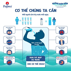 Thùng 12 Chai Nước Uống Ion Kiềm Cao Cấp Đóng Chai Fujiwa 1250ml - Nước uống Detox với Công Nghệ Điện Phân Ion Kiềm