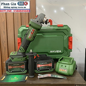 Máy Mài Pin AKUZA 01BL Cao cấp - Không chổi than có chỉnh lực điện tử, Pin 15 cell x2 - Bảo hành chính hãng