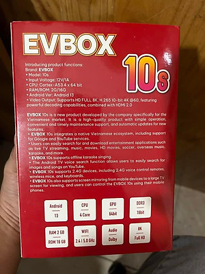 Box Truyền Hình EVBOX chuẩn 4K kết nối wifi HÀNG CHÍNH HÃNG. xem bóng đá ngoại hạng anh miễn phí