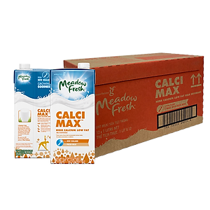 Thùng 12 hộp Sữa Tươi Tiệt Trùng Giàu Canxi Ít Béo Meadow Fresh 1L hàng New Zealand