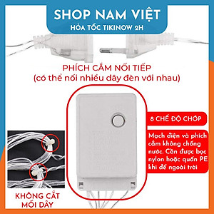 Dây Đèn LED Rèm Chống Thấm Nước Trang Trí Trong Nhà, Ngoài Trời, Năm Mới, Giáng Sinh - Chính Hãng NAVIVU