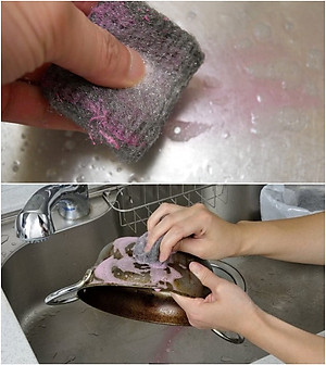 Set 06 miếng cọ xoong nồi bằng thép Echo Metal nội địa Nhật Bản