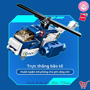 Đồ Chơi Xếp Hình Lắp Ráp Qman 41104 - Cảnh sát biến hình (453 mảnh ghép) Dành Cho Các Bé Trên 6 Tuổi