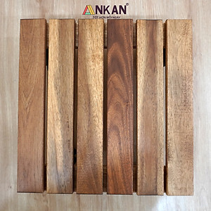 Combo 2 đôn chậu cây cảnh có bánh xe màu vàng cạnh 30cm dùng để đặt chậu cây chậu hoa, tiêu chuẩn xuất khẩu Châu Âu, thương hiệu ANKAN