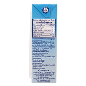 Thùng 48 Hộp Sữa tiệt trùng Vinamilk Flex không Lactose 180ml