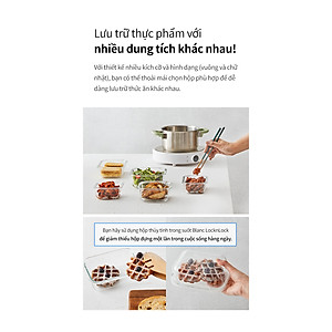 Hộp bảo quản thủy tinh LocknLock BLANC - Hộp chữ nhật