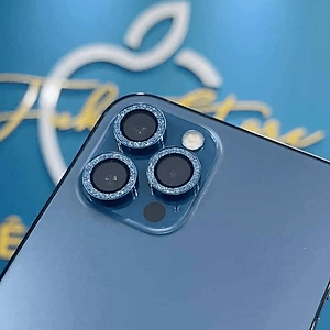 Bộ miếng dán kính cường lực Camera Diamond đính đá cho iPhone 13 Pro/ 13 Pro Max hiệu Kuzoom Lens Ring - Hàng nhập khẩu