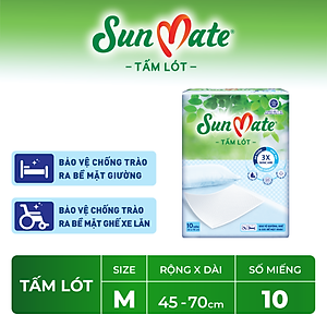 Combo 2 Tấm lót SunMate cải tiến mới 10 miếng (45 x 70cm)