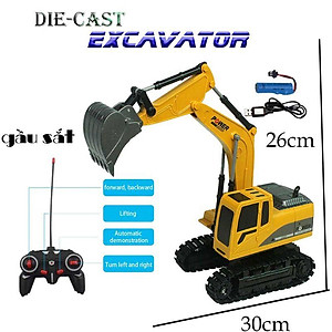 Đồ chơi máy xúc điều khiển 5 kênh mô phỏng như xe thật