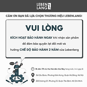 Máy ép chậm đa năng LEBENLANG dung tích 1000ml, công suất 200W, model LBSS0404 - hàng chính hãng