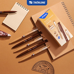 Combo 5/10/20 Bút gel B - Buttersmooth Gel Thiên Long GELB-032 - Premium Tip viết êm, trơn - Mực Xanh - Thân ngẫu nhiên