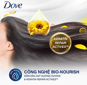 Dầu Gội Dove Hỗ Trợ Phục Hồi Tóc Hư Tổn 640g