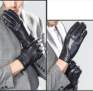Găng tay nam da dê cao cấp - BHY8101 Bao tay nam lái xe, Găng tay mùa đông. Lót lông mềm mại, dễ chịu khi đeo.