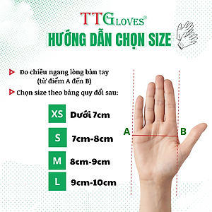 Găng Tay Y Tế Size S Không Bột Nitrile TTGLOVES Màu Trắng (100 Chiếc/hộp)