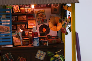 MÔ HÌNH TỰ LẮP RÁP DIY SÀI GÒN THU NHỎ - CÀ PHÊ ĐÁ - AD07