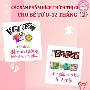 Bộ Thẻ Zigzag Lalala Baby Kích Thích Thị Giác Trí Não Cho Trẻ Sơ Sinh (0-12 Tháng)