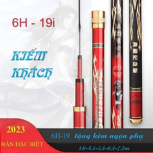Cần Câu Tay 6H Kiếm Khách Phôi Dày Bền Đẹp Tặng Kèm Ngọn Phụ Chính Hãng