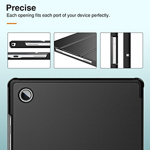 Bao da chống sốc cho Samsung Galaxy Tab A8 10.5 inch 2022 (SM-X200 / X205 / X207) hiệu HOTCASE thiết kế siêu mỏng hỗ trợ Smartsleep, gập nhiều tư thế, mặt da siêu mịn - hàng nhập khẩu