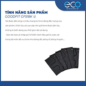 Băng gối, bó gối thể thao đàn hồi GF518K GoodFit chính hãng