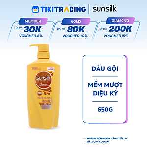 Dầu gội Sunsilk Mềm Mượt Diệu Kỳ 650g