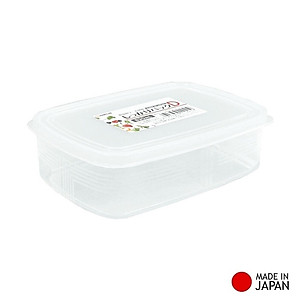 Hộp nhựa cao cấp bảo quản thực phẩm hình chữ nhật 830ml - Hàng nội địa Nhật