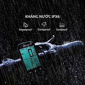Cycplus M1 Đồng Hồ Tốc Độ Xe Đạp GPS ANT+ Bluetooth 5.0 Speedometer LCD 2.9" Backlight IPX6 Tương Thích Strava Garmin