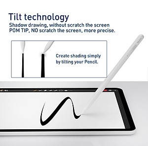 Bút cảm ứng Baseus Smooth Writing Capacitive Stylus dùng cho iPad Pro/ Smartphone/ Tablet Android (Active + Passive Version, Magnetic Adsorption, Tilt & Strength sensitive) - Hàng chính hãng