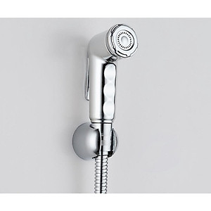 Tay xịt vệ sinh tăng áp cao, chất liệu nhựa ABS mạ Chrome Eurolife EL-H-X12 (Trắng bạc)