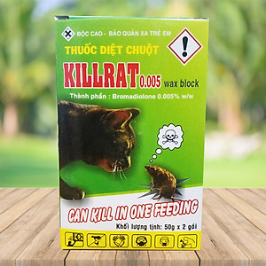 Thuốc diệt chuột Killrat (100g/hộp) - dạng cốm