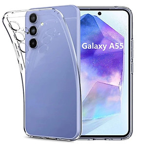 Ốp lưng dẻo silicon trong suốt mỏng 0.6mm cho Samsung Galaxy A55 A35 A25 A15 A05 A05s M15 hiệu HOTCASE Thin - Hàng nhập khẩu