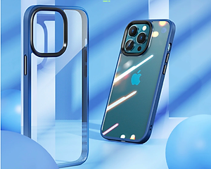 Ốp lưng cho iPhone 13 hiệu Likgus Hybrid Glass Pc viền màu chống sốc - Hàng nhập khẩu