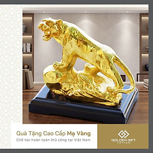 Tượng Hổ phong thủy mạ vàng – 12CGH