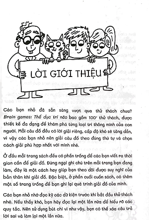 Sách Thể Dục Trí Não: 100+Thử Thách Để Trẻ Thông Minh Hơn