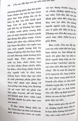 Sách Cha Mẹ Mỹ Dạy Con Tại Nhà Như Thế Nào