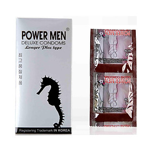 Bao Cao Su Kéo Dài Thời Gian Cá Ngựa Power Men Longer Plus Type (H12) - 100% Hàng Chính Hãng - Che Tên Sản Phẩm