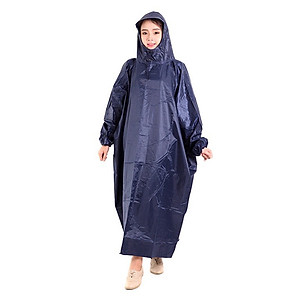 Áo Mưa kín người Không Xẻ Tà Vải Dù Hàng Cao Cấp Chống Thấm Cực Tốt, Áo Mưa Đi Xe Máy