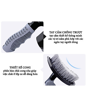 Chổi Cọ Rửa Bánh Xe Ô Tô Cầm Tay Đa Năng GROFA