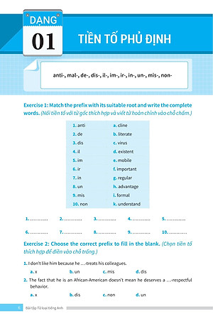 Bài Tập Từ Loại Tiếng Anh - Ôn Thi Vào Lớp 10 Và 10 Chuyên