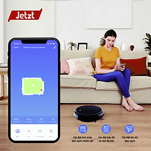 Robot hút bụi lau nhà thông minh Jetzt F12 MAX, hàng chính hãng