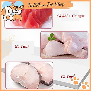 Combo 10 thanh súp thưởng cho mèo hương vị thơm ngon (15gr/thanh)