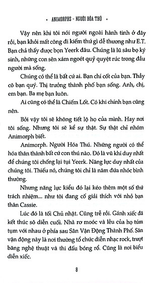 Sách Animorphs - Người Hóa Thú - Tập 7 - Người Lạ