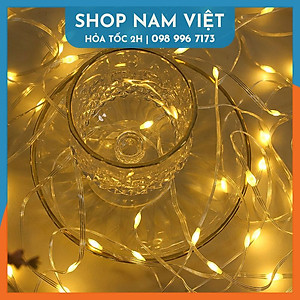 [Năng Lượng Mặt Trời] Dây Led Hạt Gạo Đời Mới Chống Nước, Quấn Cây, Chịu Mưa Nắng Kèm Remote
